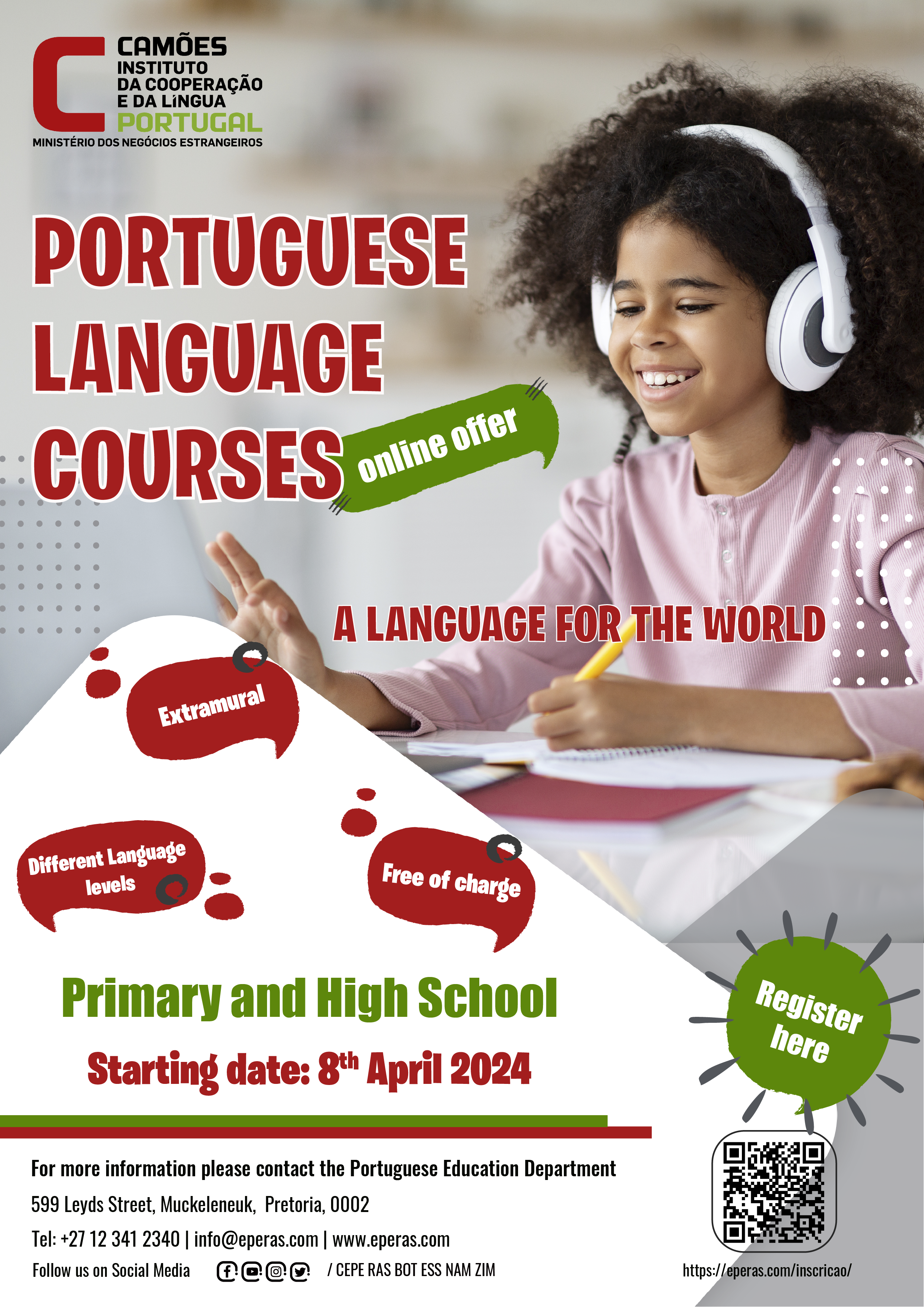 Portuguese Language Courses - online offer